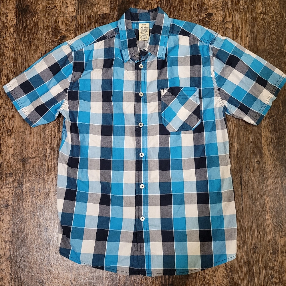 Faded Glory Boy's Short-Sleeve Button Down Shirt